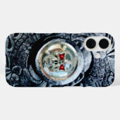 CHROME SKULL MIT FANTASY GRIFFINS Case-Mate iPhone HÜLLE (Rückseite (Horizontal))