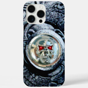 CHROME SKULL MIT FANTASY GRIFFINS iPhone 16 PRO MAX HÜLLE