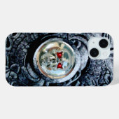 CHROME SKULL MIT FANTASY GRIFFINS Case-Mate iPhone HÜLLE (Rückseite (Horizontal))