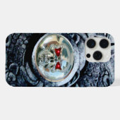 CHROME SKULL MIT FANTASY GRIFFINS iPhone HÜLLE (Rückseite (Horizontal))
