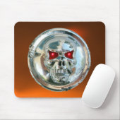 CHROME SKULL, Orange Agate Mousepad (Mit Mouse)
