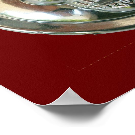 CHROME SKULL POSTER (Ecke)