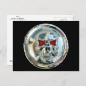 CHROME SKULL POSTKARTE (Vorne/Hinten)