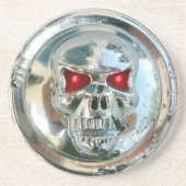 CHROME SKULL SANDSTEIN UNTERSETZER (Vorne)
