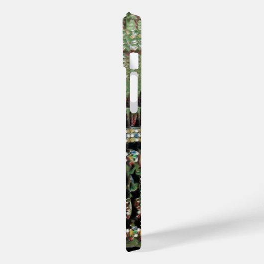 CHROME SKULL , SCHWARZE GRÜNE ROTE EMERALD GEM STE Case-Mate iPhone HÜLLE (Rückseite / Links)