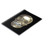 Chrome Skull Spiral Notebook Notizblock (Linke Seite)