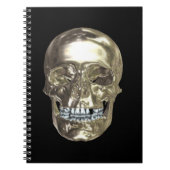 Chrome Skull Spiral Notebook Notizblock (Vorderseite)