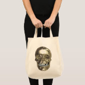 Chrome Skull Tote Bag Tragetasche (Vorderseite (Produkt))