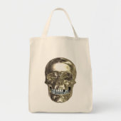 Chrome Skull Tote Bag Tragetasche (Vorne)