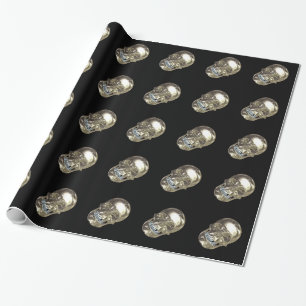 Chrome Skull Wrapping Paper Geschenkpapier