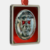 CHROME SKULTUR HANGER ORNAMENT AUS METALL (Rechts)