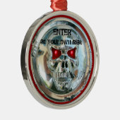 CHROME SKULTUR HANGER SILBERNES ORNAMENT (Rechts)