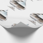 Chrome Spades Geschenkpapier (Ecke)