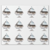 Chrome Spades Geschenkpapier (Flach)