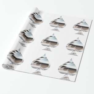 Chrome Spades Geschenkpapier