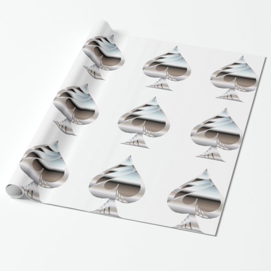 Chrome Spades Geschenkpapier (Ungerollt)