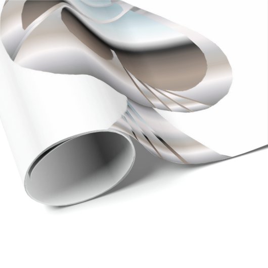 Chrome Spades Wrapping Paper Geschenkpapier (Rolleneckpunkt)