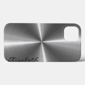 Chrome Stainless Steel Metall Look Case-Mate iPhone Hülle (Rückseite (Horizontal))