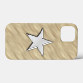 Chrome Star auf Sandy Beach Print Case-Mate iPhone Hülle (Rückseite (Horizontal))