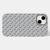 Chrome Steel Diamond Plate Case-Mate iPhone Hülle (Rückseite (Horizontal))
