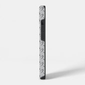 Chrome Steel Diamond Plate iPhone Hülle (Linke Seite)