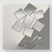 Chrome Steinuntersetzer (Vorderseite)