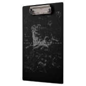 Chrome Style Aries Zodiac Sign auf Hevelius Klemmbrett (Links)