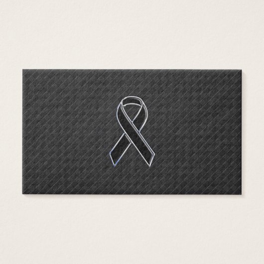 Chrome Style Black Ribbon Awareness (Vorderseite)