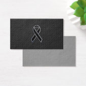 Chrome Style Black Ribbon Awareness (Schreibtisch)