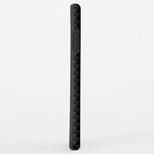 Chrome Style Black Ribbon Awareness Carbon Fibre Case-Mate iPhone Hülle (Hinten/Rechts)