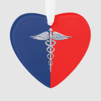 Chrome Style Caduceus Medical Symbol League