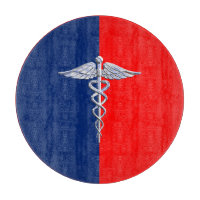 Chrome Style Caduceus Medical Symbol League