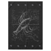 Chrome Style Cancer Zodiac Sign auf Hevelius 1690 Tischdecke (Vorderseite)