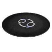 Chrome Style Cancer Zodiac-Symbol Schneidebrett (Ecke)