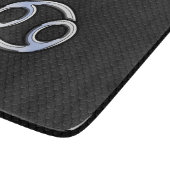 Chrome Style Cancer Zodiac-Symbol Schneidebrett (Ecke)