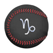 Chrome Style Capricorn Sign auf Schlange Skin Deck Baseball (Vorderseite Links)