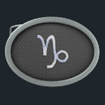 Chrome Style Capricorn Sign auf Schlange Skin Deck Ovale Gürtelschnalle<br><div class="desc">Ein silberfarbenes Capricorn Zodiac Symbol auf einem schwarzen Schlange Haut Design Textur Print Hintergrund. Ein modernes urbanes Design für eine großartige Geschenkidee zum Geburtstag. Designs sind in einer Auswahl beliebter Farboptionen verfügbar. Verwenden Sie den Link "Diesen Designer Gefragt", um uns mit Ihren speziellen Designanfragen oder für Hilfe bei Ihren Anpassungsbedürfnissen...</div>