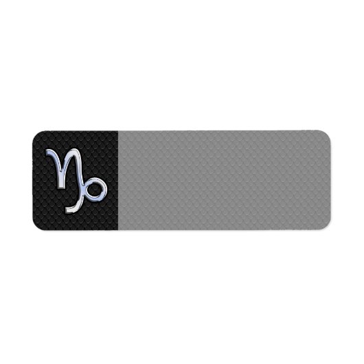 Chrome Style Capricorn Zodiac Sign on Snake Stil (Vorne)