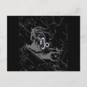 Chrome Style Capricorn Zodiac-Zeichen auf Hevelius Postkarte (Vorderseite)