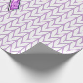 Chrome Style Crystal Pink Ribbon Awareness Strick Geschenkpapier (Ecke)