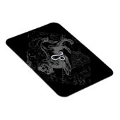 Chrome Style Leo Zodiac Karte Hevelius 1690 Magnet (Rechte Seite)