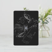 Chrome Style Pisces Zodiac Symbol auf Hevelius (Stehend Vorderseite)