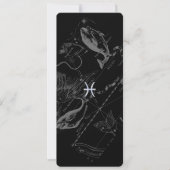 Chrome Style Pisces Zodiac Symbol auf Hevelius (Vorderseite)