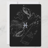 Chrome Style Pisces Zodiac Symbol auf Hevelius (Vorderseite)