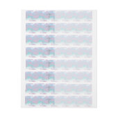 Chrome Style RN Caduceus Medical Mother Pearl Look Rundum-Adressaufkleber (Bogen)