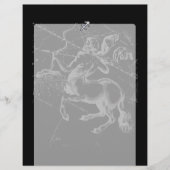 Chrome Style Sagittarius Zodiac-Zeichen auf Heveli (Vorderseite)