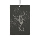 Chrome Style Scorpio Zodiac Sign auf Hevelius Autolufterfrischer (Rückseite)