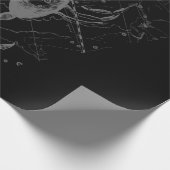 Chrome Style Scorpio Zodiac Symbol auf Hevelius Geschenkpapier (Ecke)