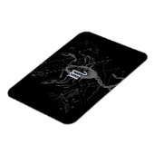 Chrome Style Scorpio Zodiac Symbol auf Hevelius Magnet (Linke Seite)