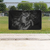 Chrome Style Taurus Zodiac-Zeichen auf Hevelius De Banner (Insitu)